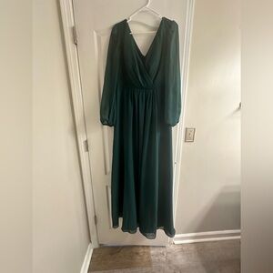 David’s Bridal Bridesmaid dress, Juniper Green